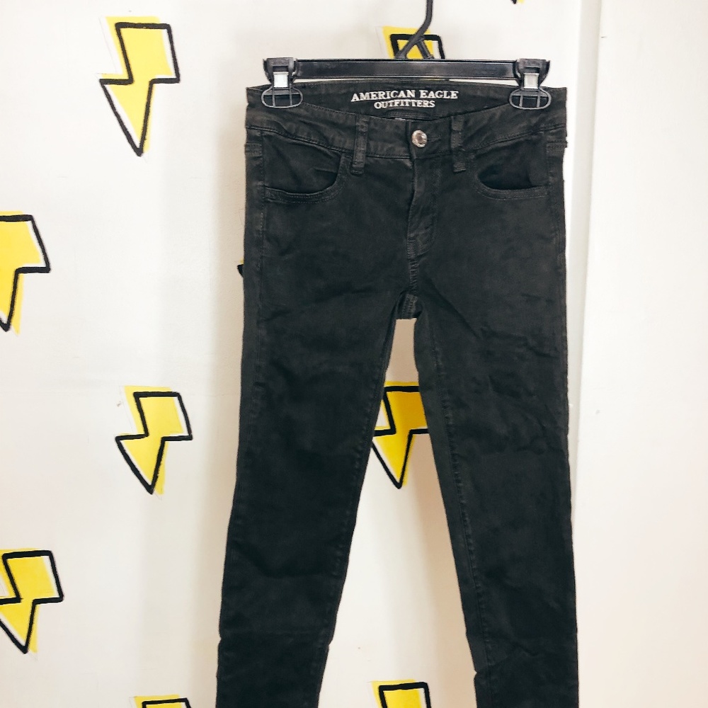 Dark Green Stretch American Eagle Jeans